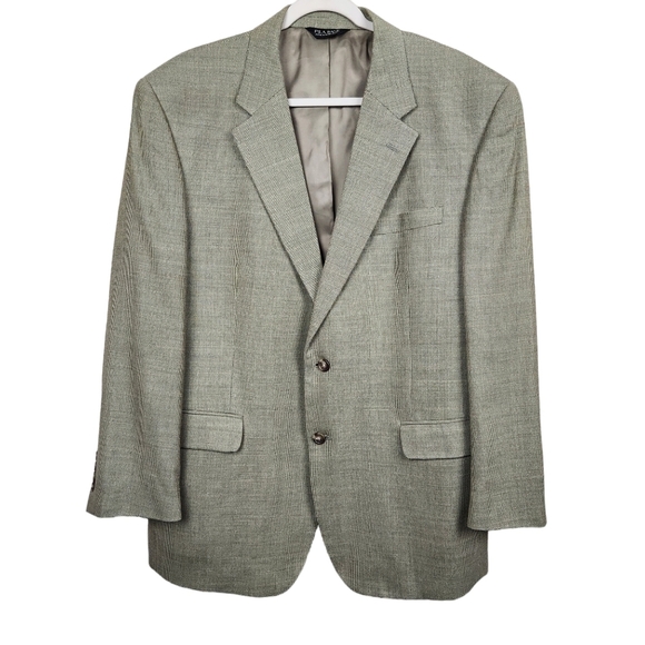 Jos. A. Bank Tan Silk Wool Blend Sport Coat Blazer Jacket Men's Size 46R - Picture 1 of 9